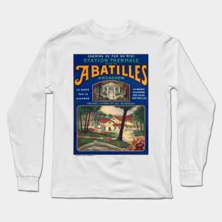 Abatilles Arcachon France Vintage Poster 1920 Long Sleeve T-Shirt